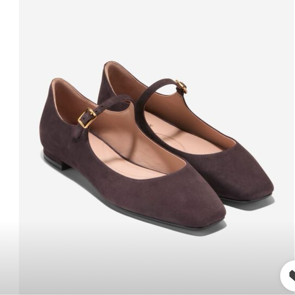 Cole Haan Women's Mary Jane Flats in olive green NWB